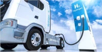 Foto di camion ad idrogeno